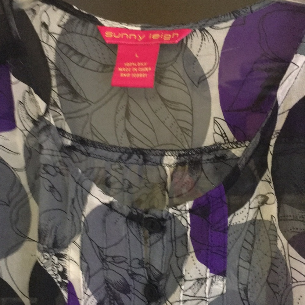 WORTH 100% Black Silk Skirt w/Blouse